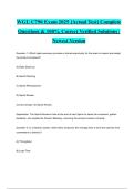 WGU C790 Exam 2025 &lbrack;Actual Test&rsqb; Complete Questions & 100&percnt; Correct Verified Solutions &vert; Newest Version