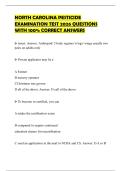NORTH CAROLINA PESTICIDE EXAMINATION TEST 2026 QUESTIONS WITH 100&percnt; CORRECT ANSWERS