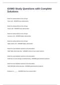 GXMO Study Questions with Complete Solutions