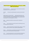 CYAF 471 Exam study guide Questions and Answers &vert; 2026 &vert;  100&percnt; Correct Answers 