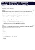 CRIS TEST QUESTIONS AND CORRECT ANSWERS RATED A&plus; LATEST UPDATED