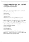 NP ROLE EXAMINATION TEST 2026 COMPLETE QUESTIONS AND ANSWERS