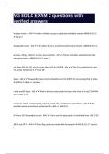 AG BOLC EXAM 2 questions with verified answers