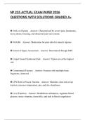 NP 235 ACTUAL EXAM PAPER 2026 QUESTIONS WITH SOLUTIONS GRADED A&plus;