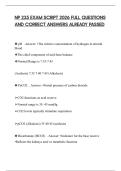 NP 235 EXAM SCRIPT 2026 FULL QUESTIONS AND CORRECT ANSWERS ALREADY PASSED