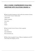 NPLQ COURSE COMPREHENSIVE EXAM 2026 QUESTIONS WITH SOLUTIONS GRADED A&plus;