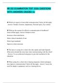 NR 222 EXAMINATION TEST 2026 QUESTIONS WITH ANSWERS GRADED A+