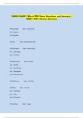 EAWS PHASE 3 Block FRC Exam Questions and Answers &vert;  2026 &vert; 100&percnt; Correct Answers 