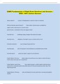 EAWS Fundamentals of Flight Exam Questions and Answers &vert;  2026 &vert; 100&percnt; Correct Answers 