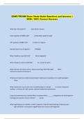 EAWS FRCNW Exam Study Guide Questions and Answers &vert;  2026 &vert; 100&percnt; Correct Answers 