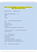 ESI 5 Level Triage Module 1  Exam Questions and Answers &vert;  2026 &vert; 100&percnt; Correct Answers