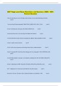 ESI Triage Level Exam Questions and Answers &vert; 2026 &vert; 100&percnt;  Correct Answers