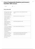 Evolve Fundamentals Questions and Answers &vert;  Fall 2026 &vert; 100&percnt; Correct