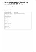 Evolve fundamentals exam Questions and  Answers &vert; Fall 2026 &vert; 100&percnt; Correct