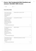 Evolve- Hesi Fundamental Skills Questions and  Answers &vert; Fall 2026 &vert; 100&percnt; Correct