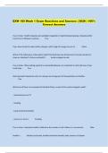 EXW 100 Week 1 Exam Questions and Answers &vert; 2026 &vert; 100&percnt;  Correct Answers 