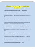 EXW 450 Exam Questions and Answers &vert; 2026 &vert; 100&percnt;  Correct Answers 