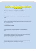 EXW 344 Final Exam Questions and Answers &vert; 2026 &vert; 100&percnt;  Correct Answers