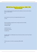 EXW 344 Exam Questions and Answers &vert; 2026 &vert; 100&percnt;  Correct Answers 