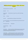 FADO Exam Questions and Answers &vert; 2026 &vert; 100&percnt; Correct  Answers 
