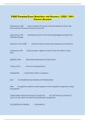 FADO Pumping Exam Questions and Answers &vert; 2026 &vert; 100&percnt;  Correct Answers 