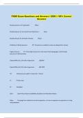 FADO Exam Questions and Answers &vert; 2026 &vert; 100&percnt; Correct  Answers 