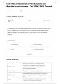 FSE 2930 professional review business law  Questions and Answers &vert; Fall 2026 &vert; 100&percnt; Correct