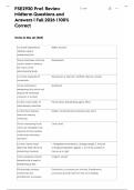 FSE2930 Prof&period; Review  Midterm Questions and  Answers &vert; Fall 2026 &vert; 100&percnt;  Correct