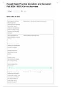 Hawaii Exam Practice Questions and Answers &vert;  Fall 2026 &vert; 100&percnt; Correct Answers