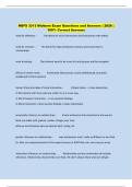HDFS 3313 Midterm Exam Questions and Answers &vert; 2026 &vert;  100&percnt; Correct Answers 