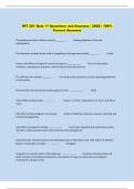 HIT 201 Quiz 11 Questions and Answers &vert; 2026 &vert; 100&percnt;  Correct Answers 