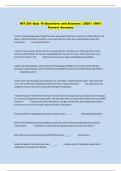 HIT 201 Quiz 10 Questions and Answers &vert; 2026 &vert; 100&percnt;  Correct Answers 