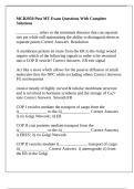 MCB2050 Post MT Exam Questions With Complete Solutions