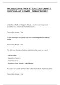 BUL 3320 EXAM 1 STUDY SET &vert; 2025&sol;2026 UPDATE &vert; QUESTIONS AND ANSWERS &vert; ALREADY PASSED&excl;&excl;