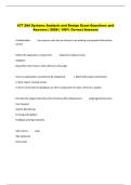 ICT 284 Systems Analysis and Design Exam Questions and  Answers &vert; 2026 &vert; 100&percnt; Correct Answers 