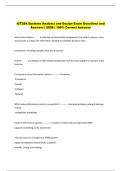 ICT284 Systems Analysis and Design Exam Questions and  Answers &vert; 2026 &vert; 100&percnt; Correct Answers 