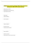 ICT284 System Analysis and Design Week 5 Exam Questions  and Answers &vert; 2026 &vert; 100&percnt; Correct Answers 