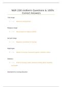 NUR 228 midterm Questions 100 Correct Answers.