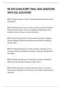 NR 509 EXAM SCRIPT FINAL 2026 QUESTIONS WITH FULL SOLUTIONS