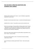HSA 464 EXAM 2 PRACTICE QUESTIONS AND ANSWERS 100&percnt; CORRECT
