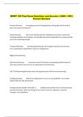 MGMT 105 Final Exam Questions and Answers &vert; 2026 &vert; 100&percnt;  Correct Answers