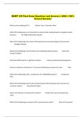 MGMT 105 Final Exam Questions and Answers &vert; 2026 &vert; 100&percnt;  Correct Answers 