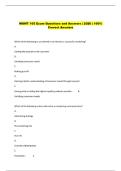 MGMT 105 Exam Questions and Answers &vert; 2026 &vert; 100&percnt;  Correct Answers 