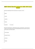 MGMT 105 Exam Questions and Answers &vert; 2026 &vert; 100&percnt; Correct  Answers 