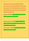  FBLA Personal Finance Exam 2026-2027&vert;&vert; FBLA  Personal Finance Preparation&vert;&vert;FBLA Personal Finance  Practice Exam With Complete Questions And Correct  Detailed Answers&lpar;Verified Answers&rpar; &vert;&vert;Already Graded  A&plus;&vert;Brand New Version&excl;&excl;&excl;&excl; 
