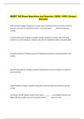 MGMT 105 Exam Questions and Answers &vert; 2026 &vert; 100&percnt; Correct  Answers 