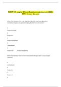 MGMT 105 chapter 9 Exam Questions and Answers &vert; 2026 &vert;  100&percnt; Correct Answers 