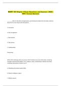 MGMT 105 Chapter 4 Exam Questions and Answers &vert; 2026 &vert;  100&percnt; Correct Answers 