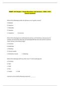 MGMT 105 Chapter 1 Exam Questions and Answers &vert; 2026 &vert; 100&percnt;  Correct Answers 