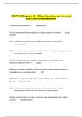 MGMT 105 Chapters 10- 13 Exam Questions and Answers &vert;  2026 &vert; 100&percnt; Correct Answers